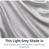 imageCalifornia Design Den StandardQueen Pillow Cases Set of 2  Luxury 100 Egyptian Cotton Crisp Percale Soft ampamp Breathable StandardQueen Size Pillow Cases  WhiteLight Grey