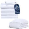 imageCalifornia Design Den 7Piece Twin XL Size Dorm Bedding Bundle  2 Sheet Sets ampamp 1 Duvet Cover  400 Thread Count  100 Cotton Sateen  White
