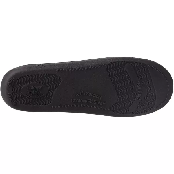 imageIsotoner Mens Microsuede Moccasin Slippers  Mens Indoor and Outdoor Sole Slippers Features Memory Foam for a Customer Fit and Arch Support for AllDay Comfort Machine WashableBuckskin