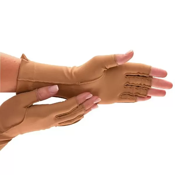 imageIsotoner Therapeutic Open Finger Gloves Pair Medium