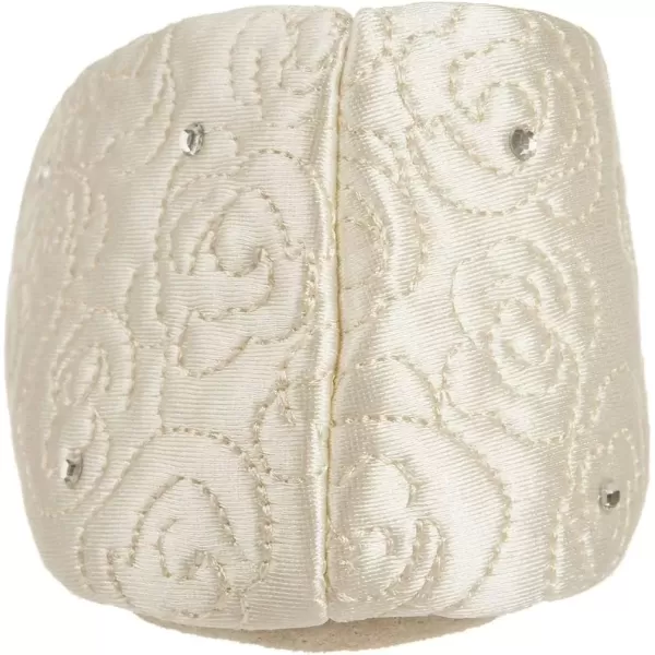 imageIsotoner Womens Ballerina Slippers with Terry Lined and Rose Quilt Ballet FlatIvory