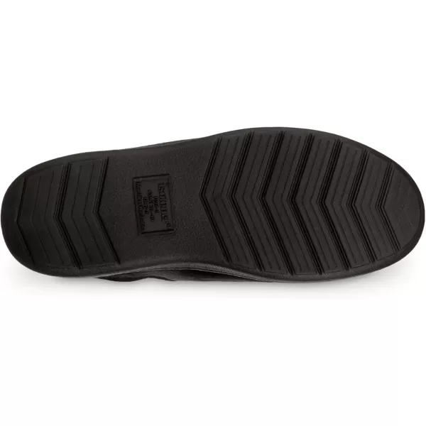 imageisotoner Mens Advanced Gel Infused Memory Foam Microsuede Vincent Hoodback Eco Comfort Recycled Slippers ClogBlack