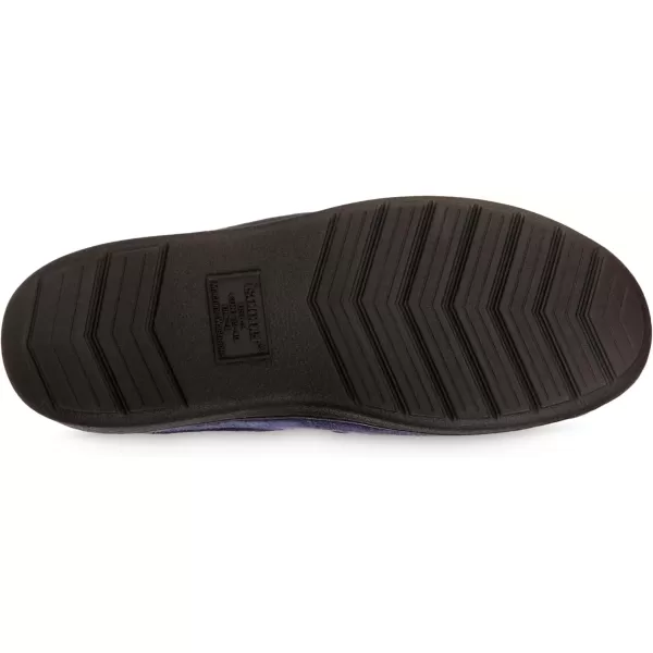 imageisotoner Mens Advanced Gel Infused Memory Foam Microsuede Vincent Hoodback Eco Comfort Recycled Slippers ClogNavy Blue
