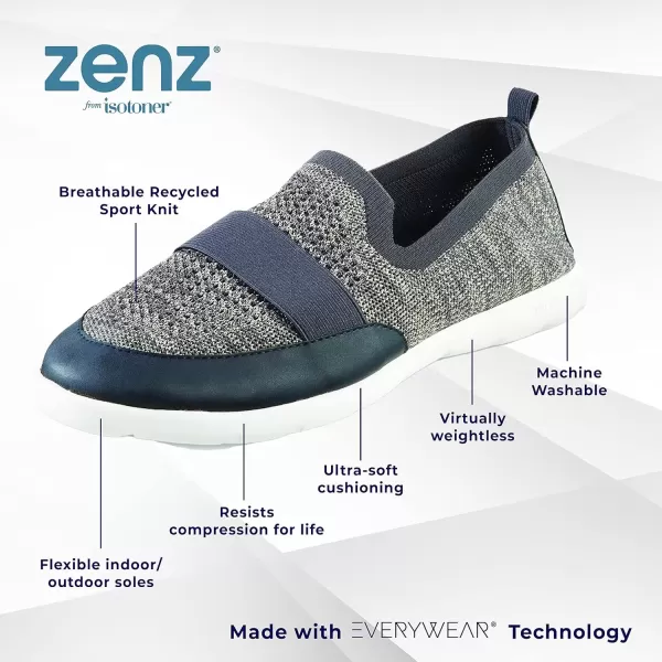 imageisotoner Mens Heathered SportKnit IndoorOutdoor SlippersDark Charcoal