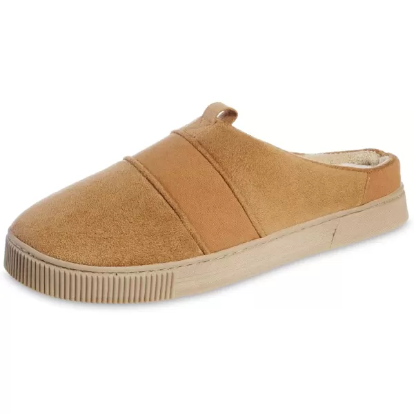 imageisotoner Mens Microsuede and Canvas Hoodback Slipper IndoorOutdoor Memory Foam Machine WashableBuckskin