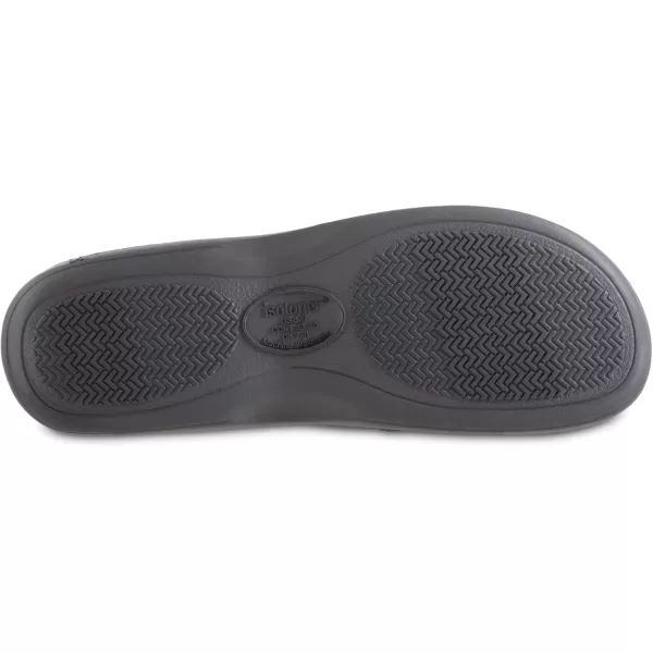 imageisotoner Mens Microterry and Waffle Travis Slipon Hoodback SlipperNavy Blue