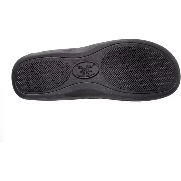 imageisotoner Mens Open Back Slipper with Memory Foam and IndoorOutdoor SoleFuax Microsuede Dark Chocolate