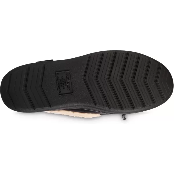imageisotoner Mens Recycled Advanced Memory Foam Microsuede Vincent Eco Comfort Moccasin SlippersBlack