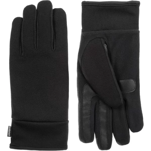 imageisotoner Mens Tech Stretch Touchscreen Texting Double Lined Cold Weather Gloves with Water Repellent TechnologyBlack
