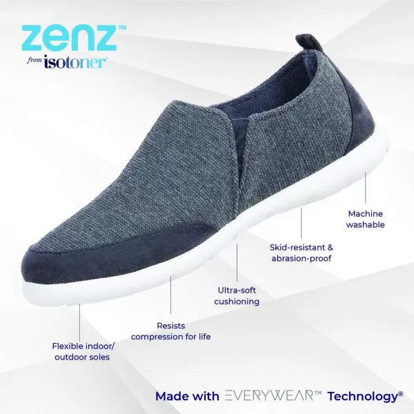 imageisotoner Mens Zenz Active SlipOn UltraSoft Casual Shoes with Flexible Support ampamp Breathable MeshMineral