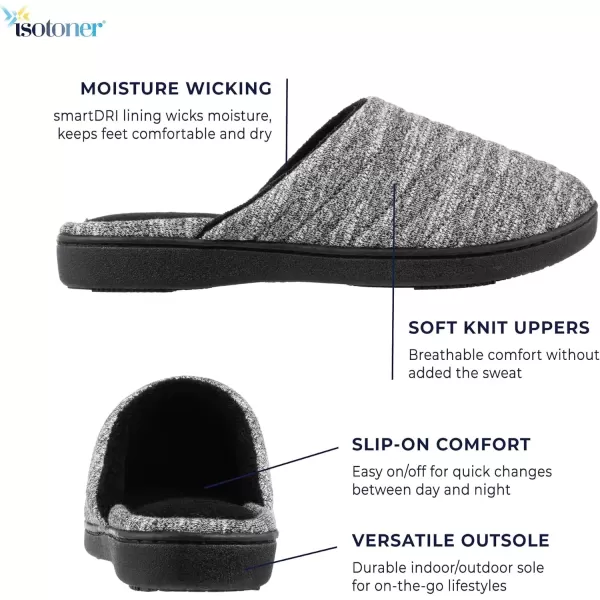 imageisotoner Womens Andrea Space Knit Slide SlippersVividly Violet