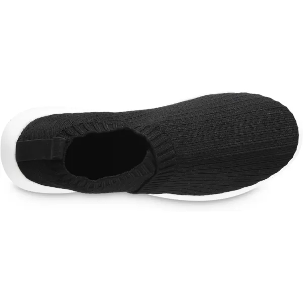 imageisotoner Womens Lightweight Recycled Stretch Sport Knit Slipon Slipper Bootie MoccasinBlack