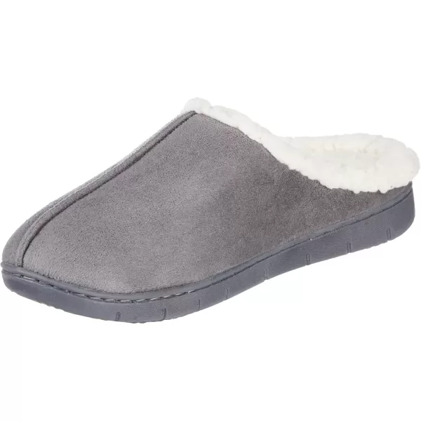 imageisotoner Womens Microsuede Hoodback Slipper NonSlip Sole IndoorOutdoor Memory Foam Machine WashableAsh