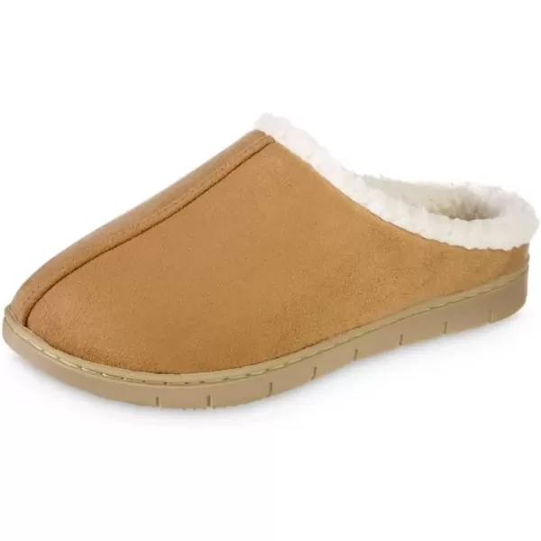 imageisotoner Womens Microsuede Hoodback Slipper NonSlip Sole IndoorOutdoor Memory Foam Machine WashableBuckskin