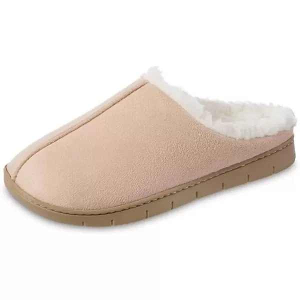 imageisotoner Womens Microsuede Hoodback Slipper NonSlip Sole IndoorOutdoor Memory Foam Machine WashableEvening Sand