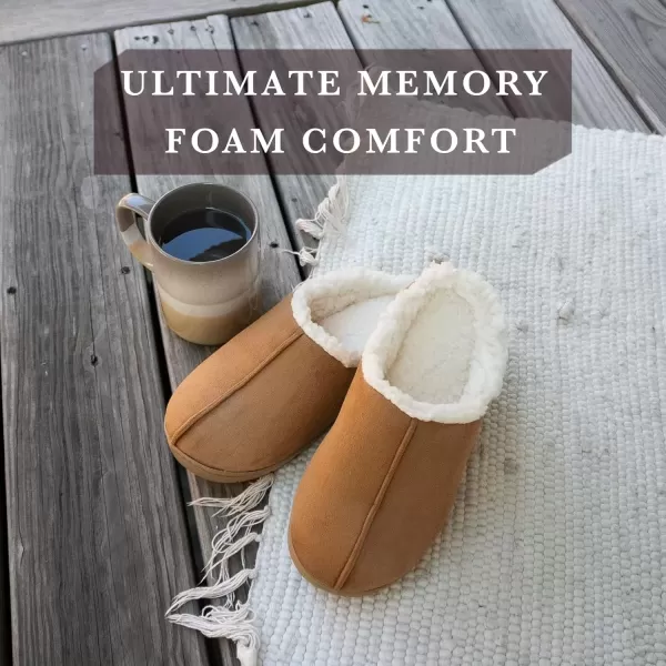 imageisotoner Womens Microsuede Hoodback Slipper NonSlip Sole IndoorOutdoor Memory Foam Machine WashableEvening Sand