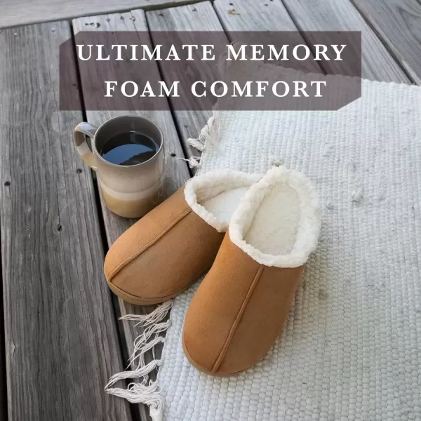 imageisotoner Womens Microsuede Hoodback Slipper NonSlip Sole IndoorOutdoor Memory Foam Machine WashableEvening Sand