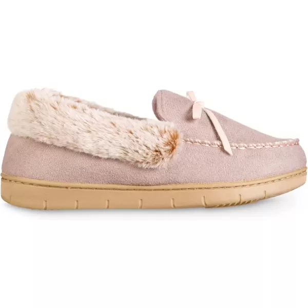 imageisotoner Womens Microsuede Moccasin Slippers NonSlip IndoorOutdoor Memory Foam Machine WashableWoodberry