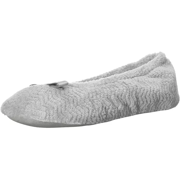 imageisotoner Womens Moisture Wicking and Suede Sole for Comfort Ballet FlatLight Grey