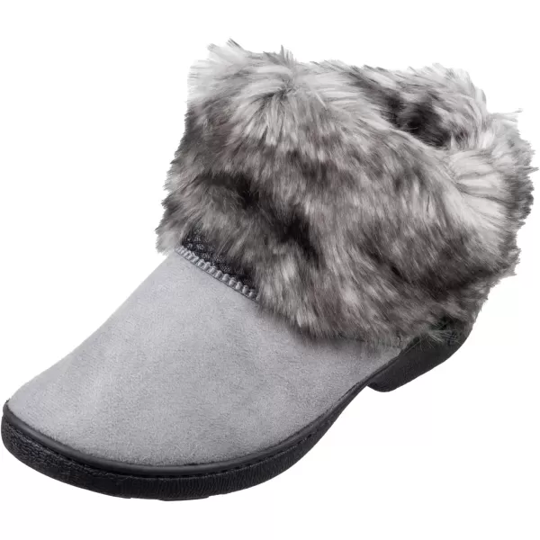 imageisotoner Womens Recycled Microsuede Mallory Boot Slipper with Memory Foam and IndoorOutdoor SoleAsh