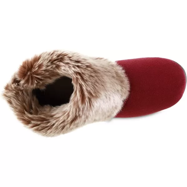 imageisotoner Womens Recycled Microsuede Mallory Boot Slipper with Memory Foam and IndoorOutdoor SoleChili