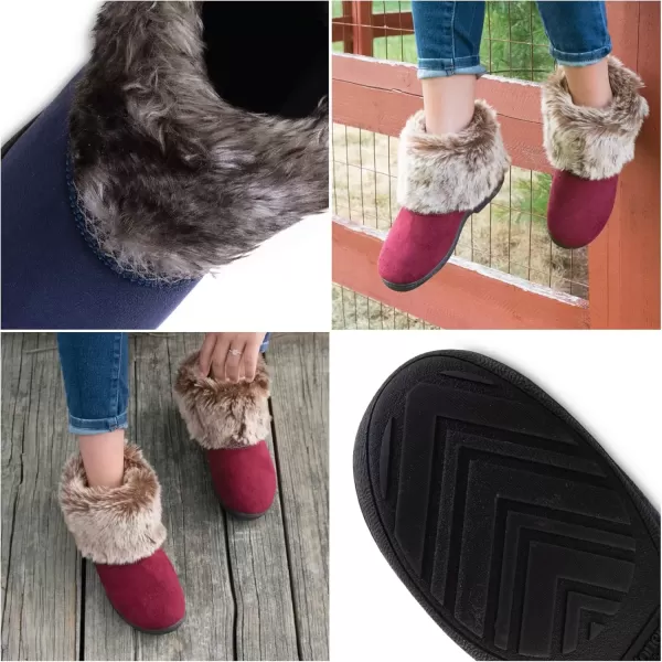 imageisotoner Womens Recycled Microsuede Mallory Boot Slipper with Memory Foam and IndoorOutdoor SoleCognac