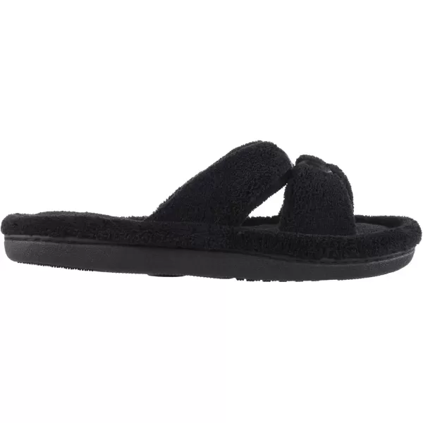 imageisotoner Womens Signature XSlide Slipper Satin Trim with Memory FoamBlack
