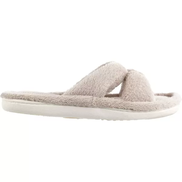 imageisotoner Womens Signature XSlide Slipper Satin Trim with Memory FoamTaupe