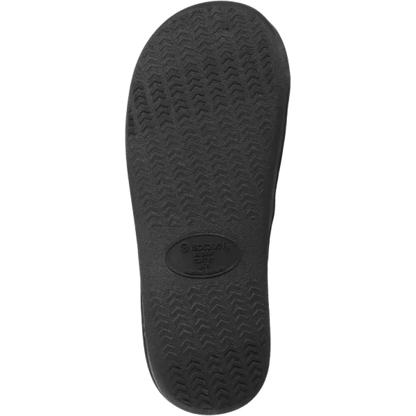 imageisotoner Womens Soft Microterry Wider Width Slide Slippers with Satin Trim and Comfort FootbedWhite
