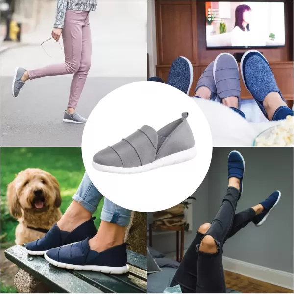 imageisotoner Womens Zenz Serenity Stretch Satin Lightweight Slipper Slipon ShoeSandtrap