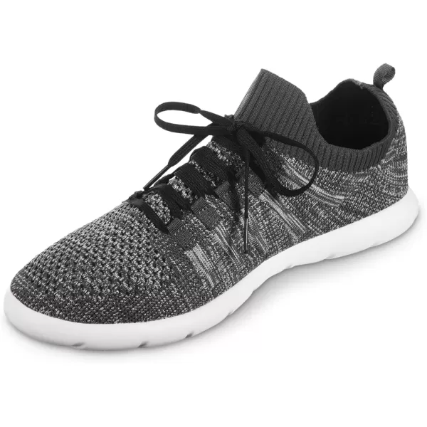imageisotoner Zenz Mens Lace Up Slippers Lightweight Unlined Sport Knit SlipOnsDark Charcoal