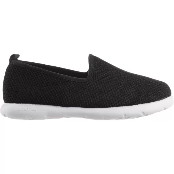 imageisotoner Zenz Mens SlipOn Slippers Lightweight Knit Loafers with A Soft Microterry LiningBlack