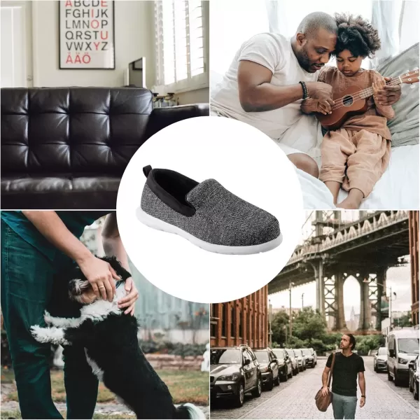 imageisotoner Zenz Mens Sport Knit Moccasin Slipon ShoeHatch Knit  Light Grey