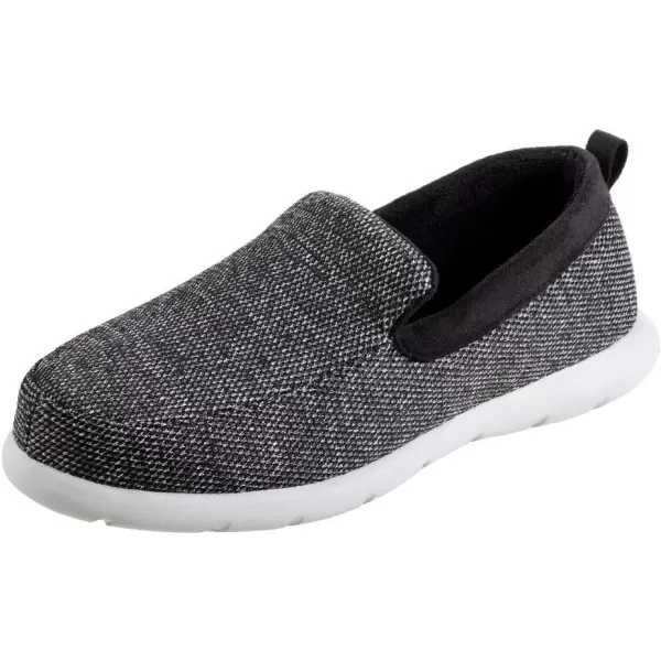 imageisotoner Zenz Mens Sport Knit Moccasin Slipon ShoeSport Knit  Dark Charcoal Heather