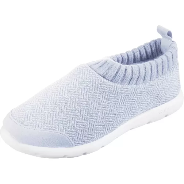 imageisotoner Zenz Womens Slippers Lightweight Hatch Knit SlipOnBlue Fog