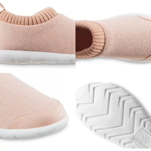 imageisotoner Zenz Womens Slippers Lightweight Hatch Knit SlipOnEvening Sand