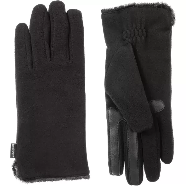 imageisotoner womens Stretch Fleece Gloves With Microluxe Lining and Smart Touch TechnologyBlack  Smartdri