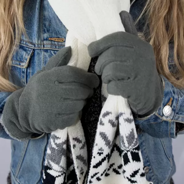 imageisotoner womens Stretch Fleece Gloves With Microluxe Lining and Smart Touch TechnologyMidnight Blue  Smartdri