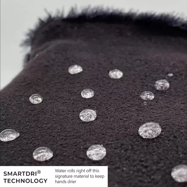 imageisotoner womens Stretch Fleece Gloves With Microluxe Lining and Smart Touch TechnologySnow Leopard  Recycled and Smartdri