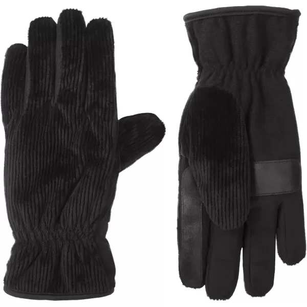 imageisotoner Mens Corduroy Glove With Mircosuede Palm PatchBlack