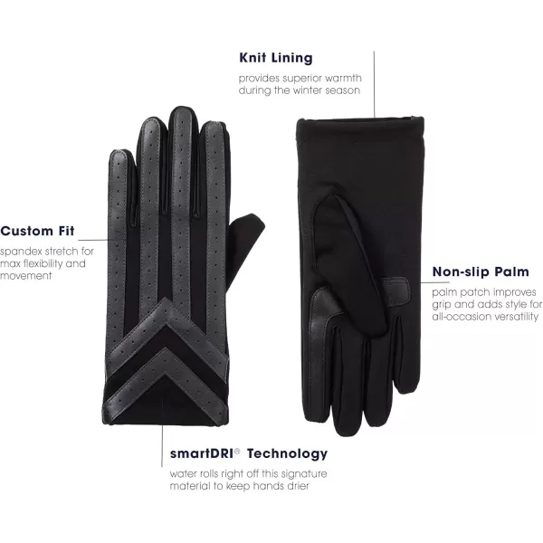 imageisotoner Mens Spandex Touchscreen Cold Weather GlovesSmartdri Charcoal