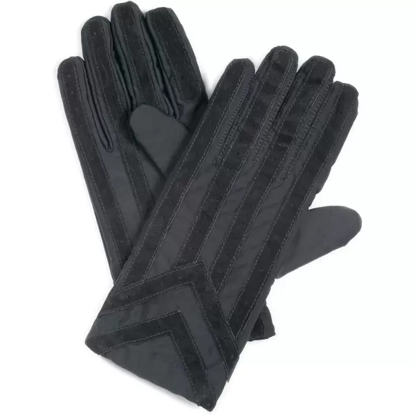 imageisotoner Signature Mens Gloves Spandex Stretch with Warm Knit LiningBlack
