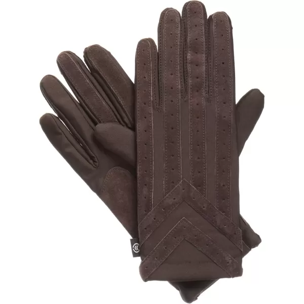 imageisotoner Signature Mens Gloves Spandex Stretch with Warm Knit LiningBrown
