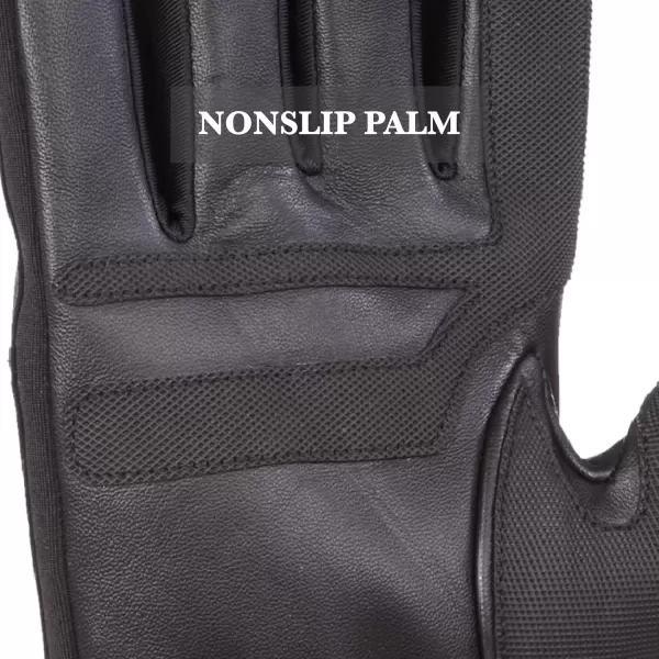 imageisotoner Water Repellent Leather Gloves for Men  Water Repellent Touchscreen Fleece Lining Stylish ampamp Practical Black Medium