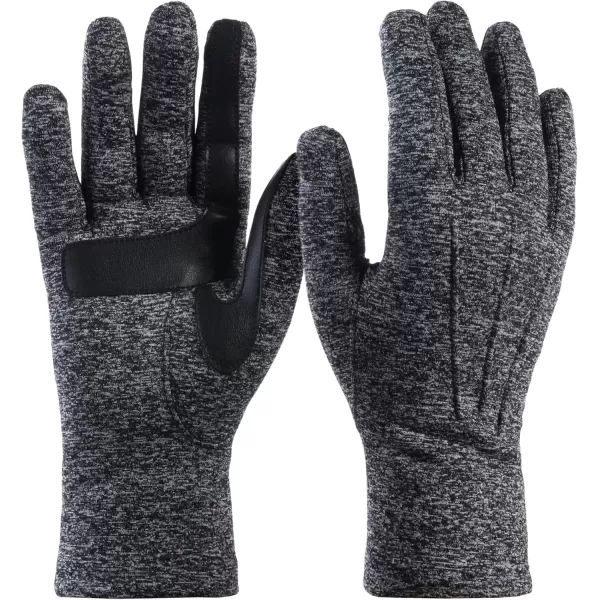 imageisotoner Womens Spandex Cold Weather Stretch Gloves With Warm Fleece LiningBlack Heather