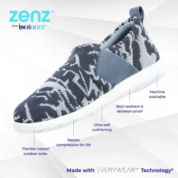 imageisotoner Womens Sport Mesh SlipperAsh Geo Print
