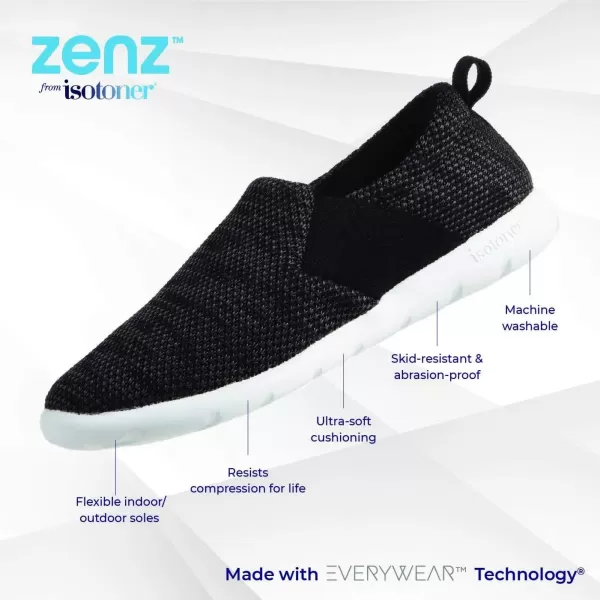 imageisotoner Womens Sport Mesh SlipperBlack