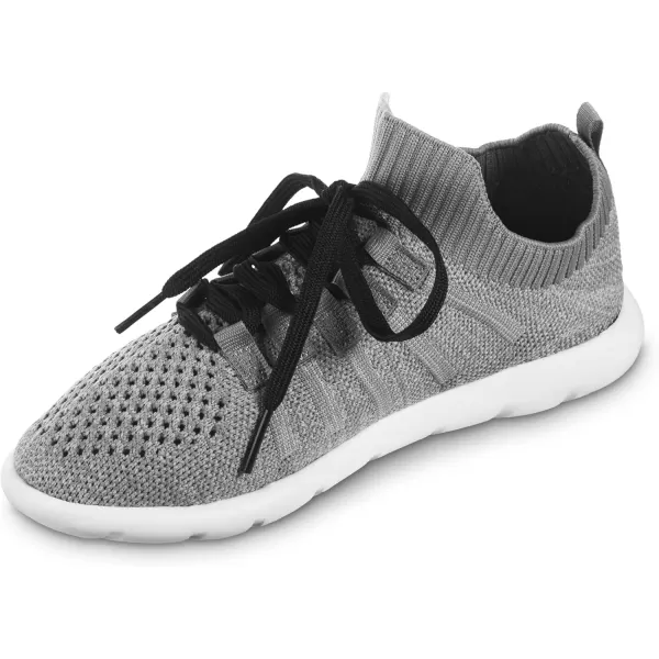 imageisotoner Zenz Womens Lace Up Slippers Lightweight Unlined Sport Knit SlipOnsAsh