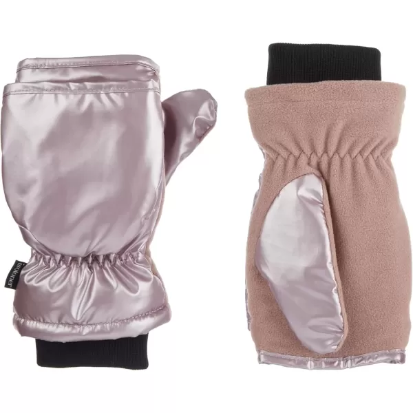 imageisotoner womens Iridescent Sleekheat Glove Or Flip Top MittenNew Blush Mitten