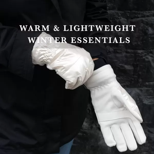 imageisotoner womens Iridescent Sleekheat Glove Or Flip Top MittenSilver Glove